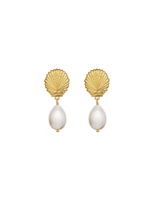 Venus earrings Forgyldt Maanesten 